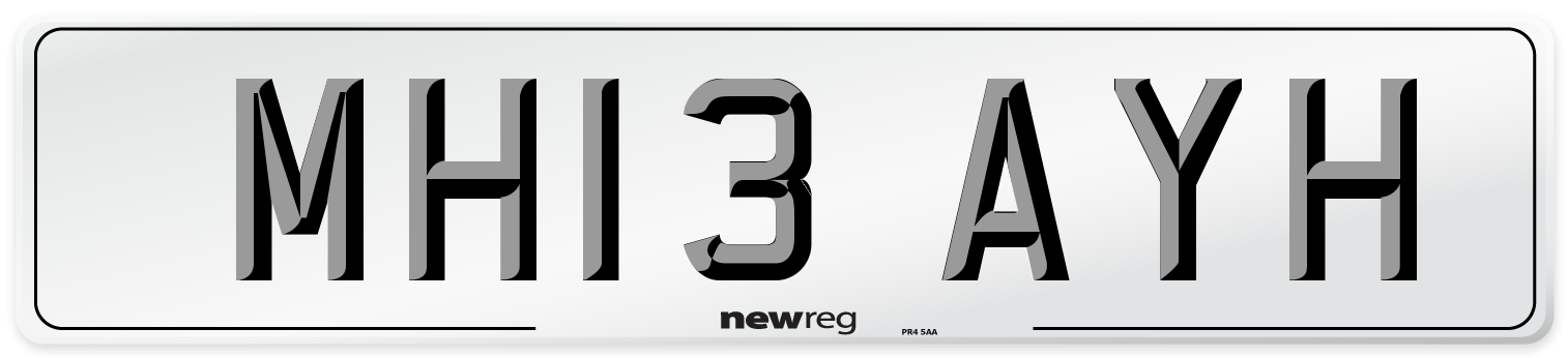 MH13 AYH Number Plate from New Reg